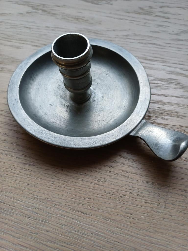 Kaarsen houder Kamphof Zwolle, Antiek en Kunst, Antiek | Tin, Ophalen of Verzenden