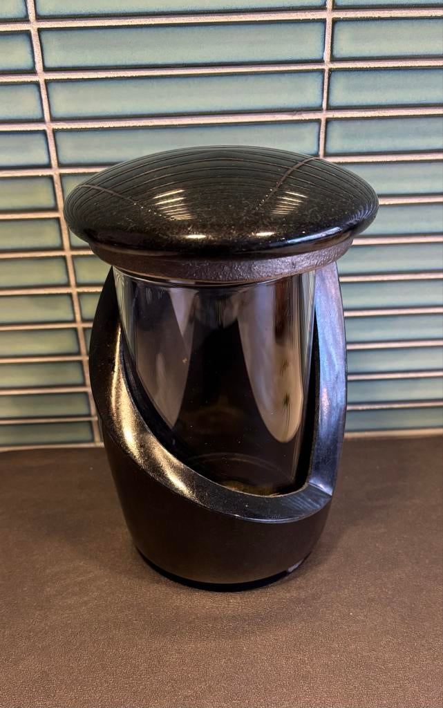 Manzini Granieten Graflantaarn - 14x14x18 cm, Ophalen, Overige materialen, Zwart, Nieuw