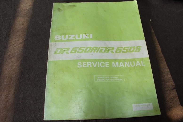 Suzuki DR650 R / S 1989 motorcycle service manual handboek, Motoren, Ophalen of Verzenden, Suzuki