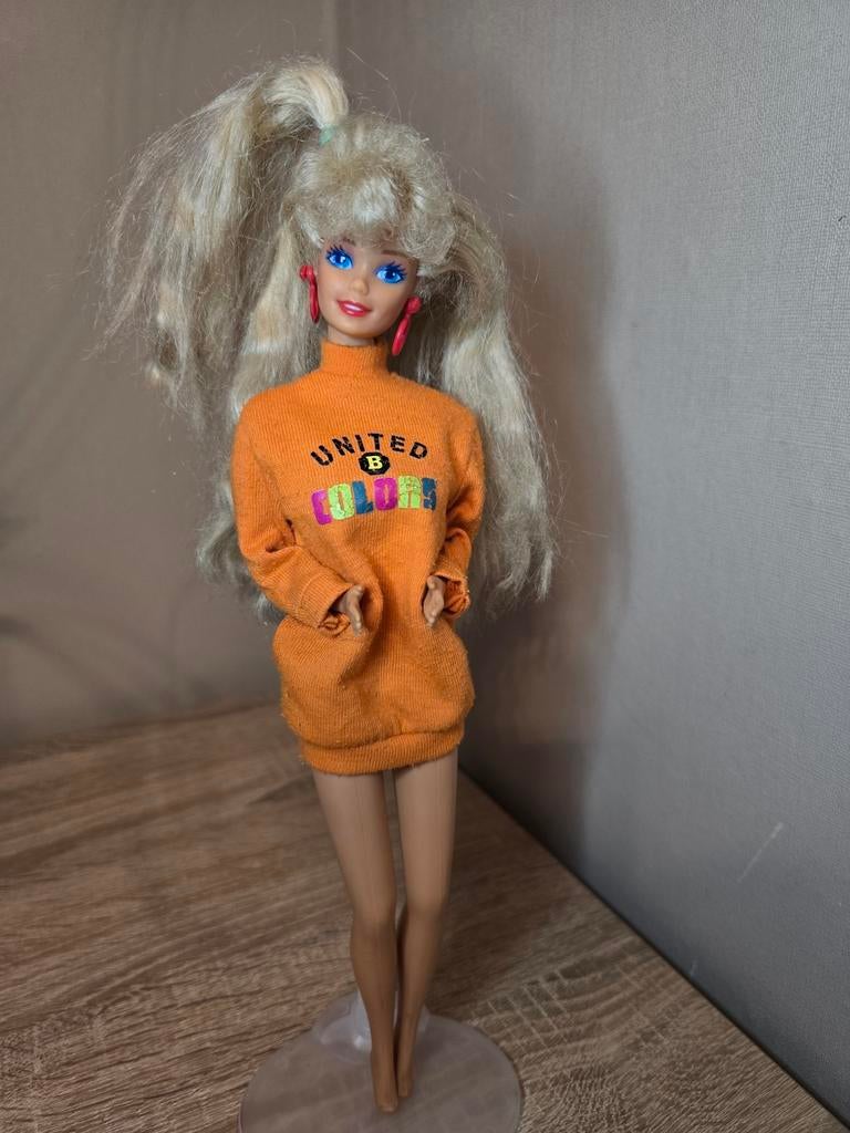 Barbie Benneton Shopping 1991 vintage Mattel, Ophalen of Verzenden, Pop