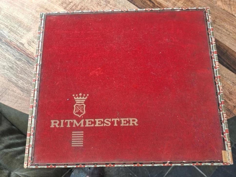 Vintage Ritmeester sigarendoos zeer groot, Verzamelen, Ophalen of Verzenden, Gebruikt