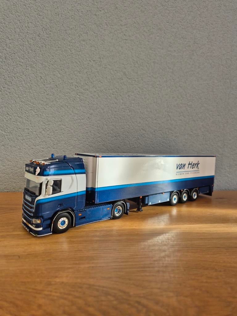 WSI  Scania Van Herk + koeler, Ophalen of Verzenden, Nieuw, Bus of Vrachtwagen, Wsi
