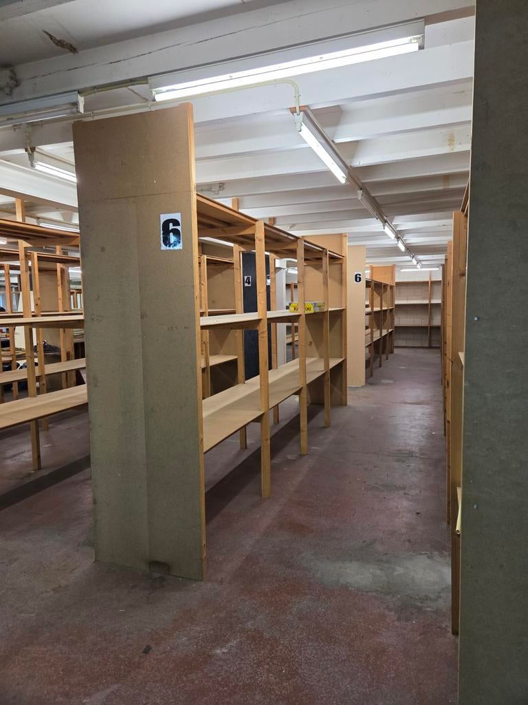 Houten Stellingen - 80 strekkende meter - Zelf demonteren, Ophalen of Verzenden