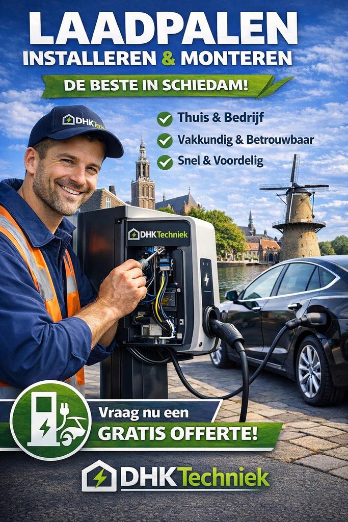 Laadpaal zaptec go/pro tesle etc instaleren en monteren, Ophalen of Verzenden