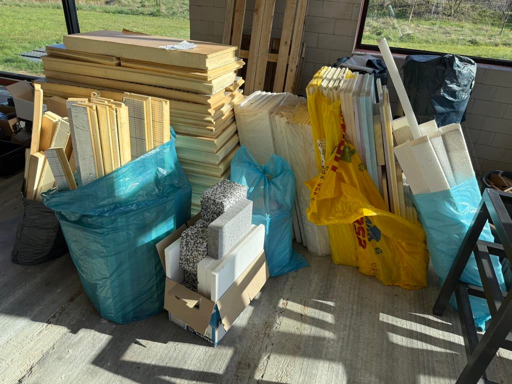 Restpartij isolatiemateriaal, PIR, XPS, EPS, Ophalen, Dakisolatie, Zo goed als nieuw, Hardschuim (Pir)