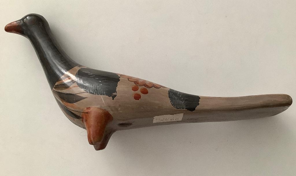 Mexico beschilderde vogel keramiek, Verzamelen, Beelden en Beeldjes, Ophalen of Verzenden, Gebruikt, Dier