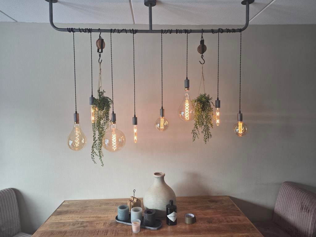 Eetkamerlamp te koop, Huis en Inrichting, Ophalen, Zo goed als nieuw, Kunststof, 75 cm of meer