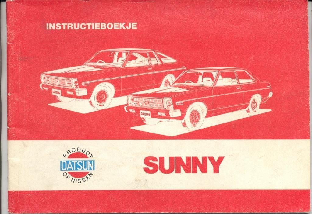 insctructie boekje   DATSUN SUNNY, Ophalen of Verzenden