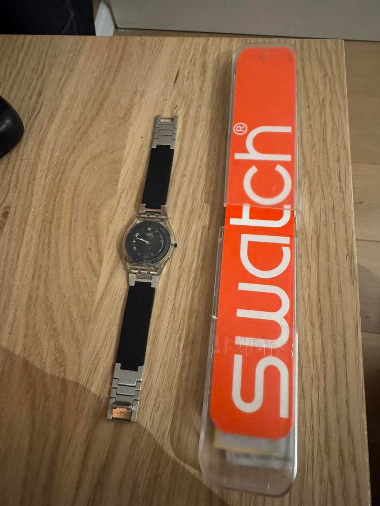 Swatch skin pure black vintage, Ophalen of Verzenden, Zo goed als nieuw, Kunststof, Swatch