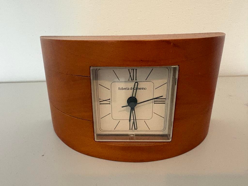 Designklok van hout - Roberta di Camerino, Ophalen of Verzenden