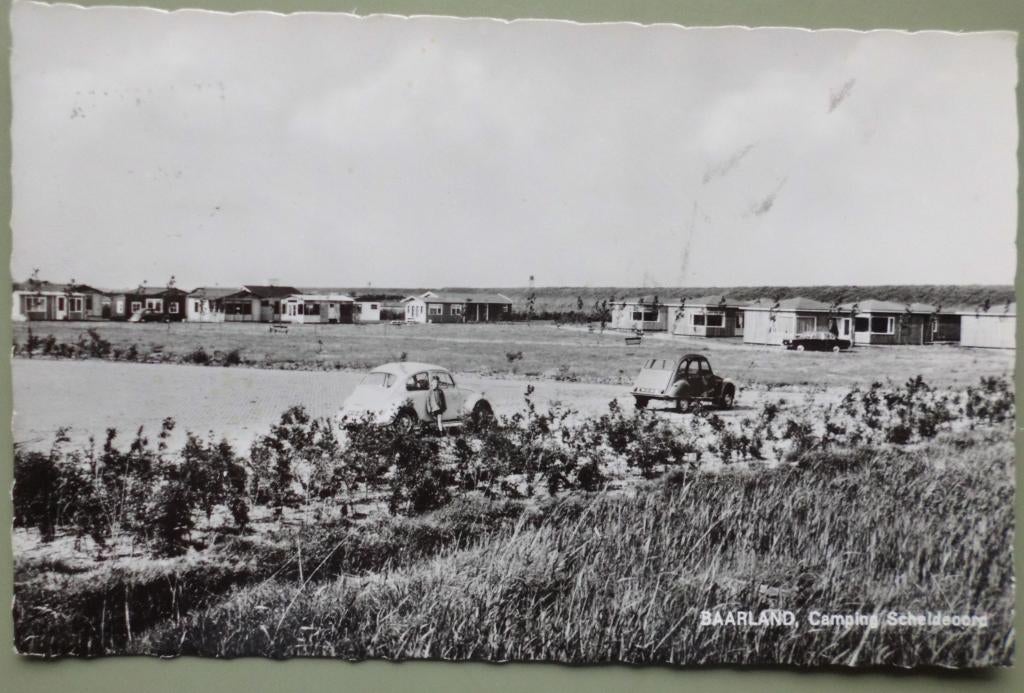 Baarland - Camping Scheldeoord - oude autos - VW 2CV, Ophalen of Verzenden, 1960 tot 1980, Gelopen, Zeeland