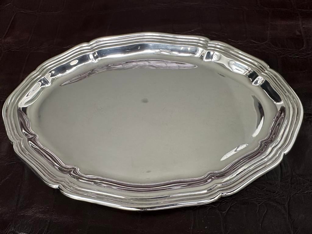 Zilverkleurig dienblad, Ophalen of Verzenden, Zilver