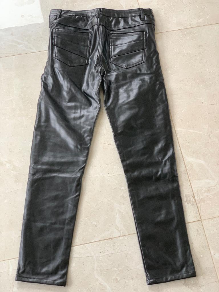 PU lederen broek, Ophalen of Verzenden, Nieuw, Maat 48/50 (M), Zwart