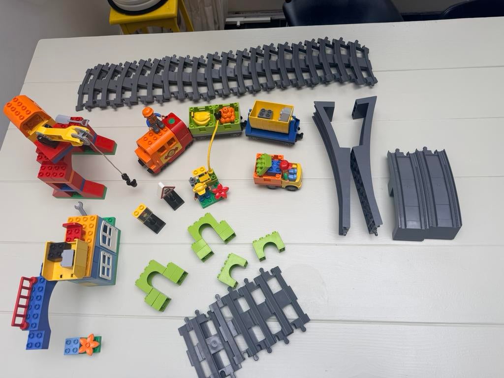 Duplo 10508 luxe treinset met uitbreiding, Kinderen en Baby's, Ophalen of Verzenden, Gebruikt