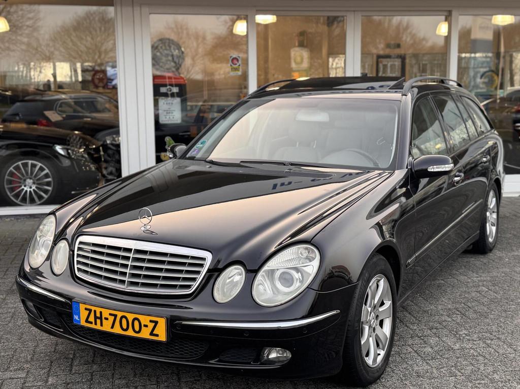 Mercedes E-klasse Combi 320 V6 Automaat,Elegance,Leder,Schui, Auto's, Automaat, Achterwielaandrijving, Gebruikt, Beige