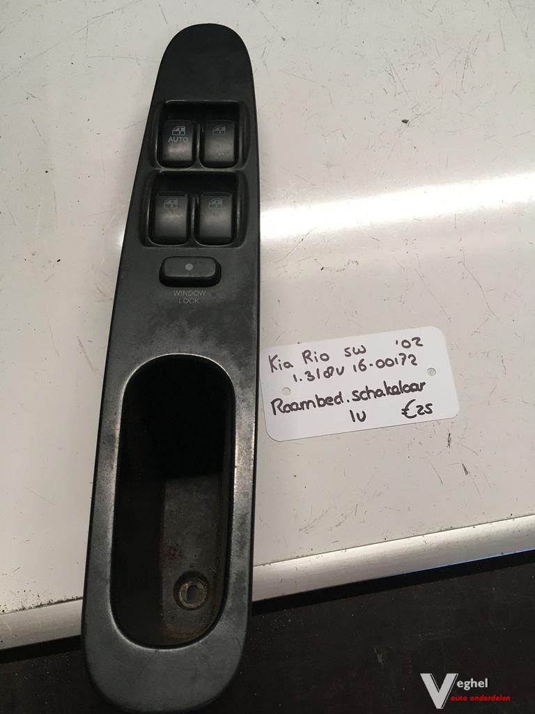Kia Rio 1.3 8v SW 2002  1600172  Raamschakelaars Linksvoor, Gebruikt, -, -, Ophalen of Verzenden
