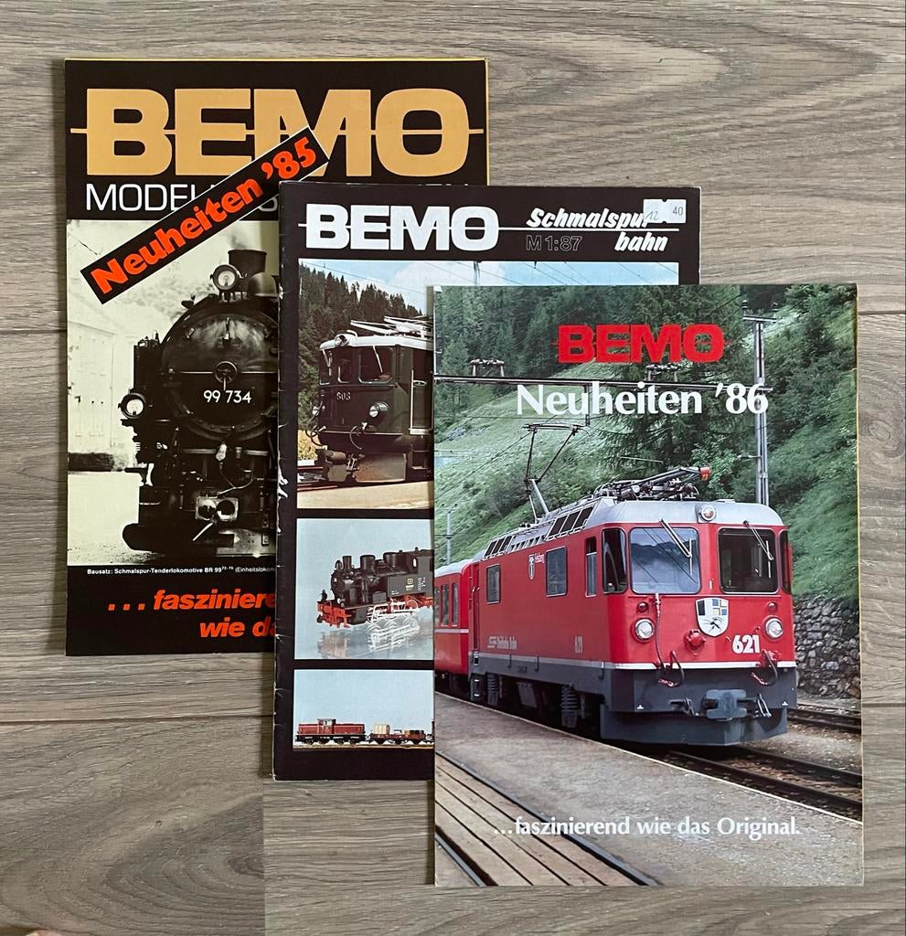 BEMO catalogi Neuheiten '85 en '86, Ophalen of Verzenden, Gebruikt, Boek, Tijdschrift of Catalogus