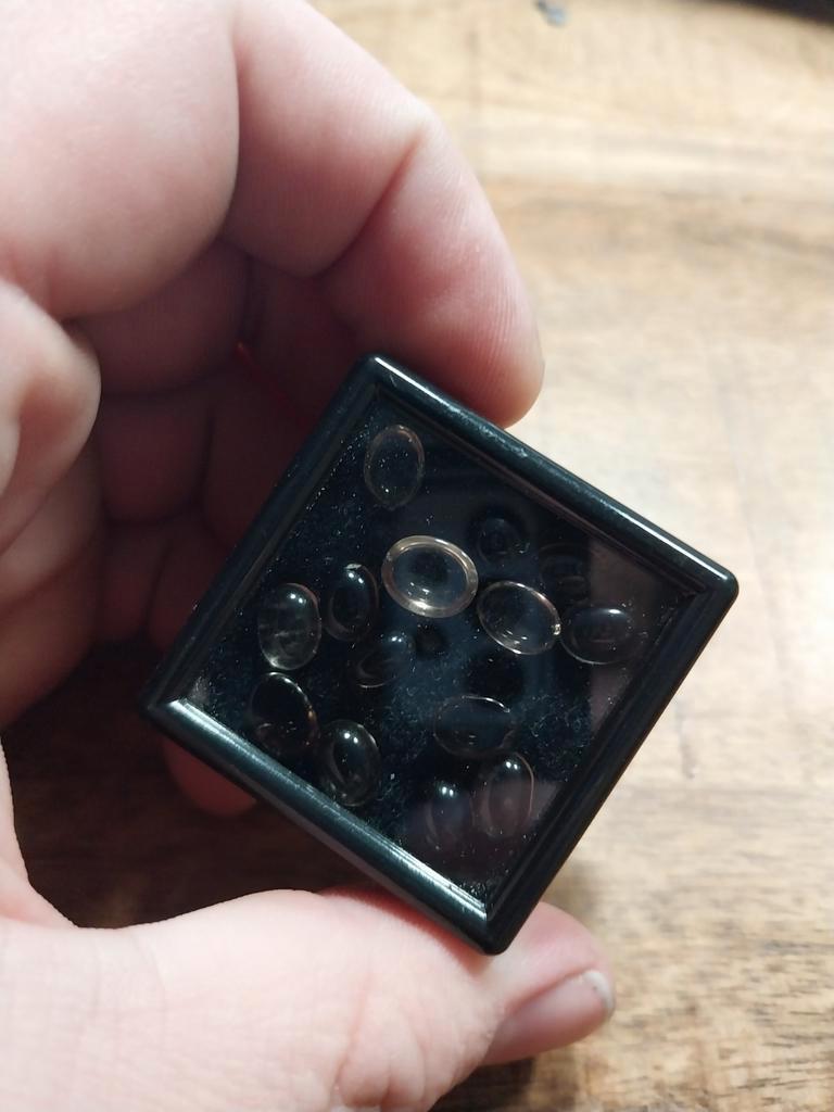 Ovaal cabochon geslepen rookkwarts, Ophalen of Verzenden