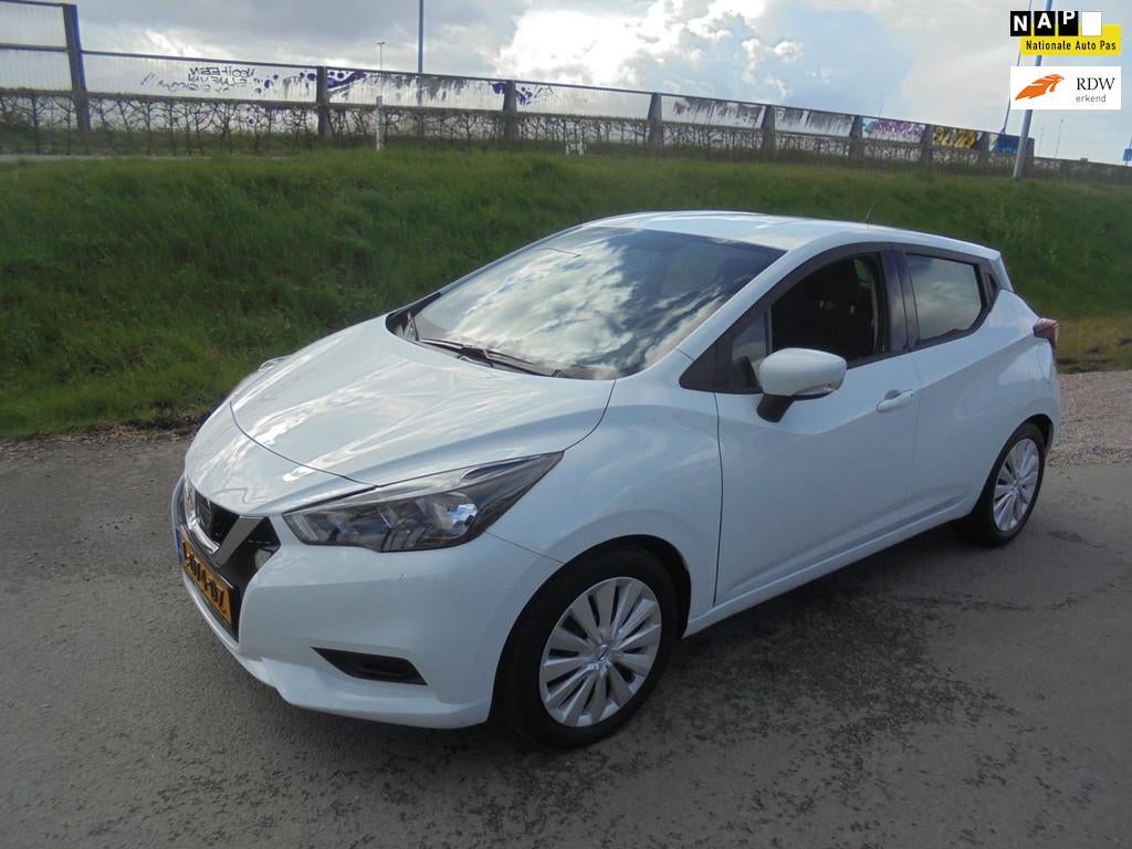 Nissan Micra Nissan Micra 1.0 benzine airco trekhaak 47.000k, Voorwielaandrijving, Euro 6, Start-stop-systeem, Wit