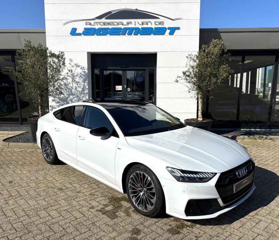Audi A7 Sportback Sportback 55 TFSI-e Quattro | Competition, Gebruikt, Euro 6, Wit, Leder