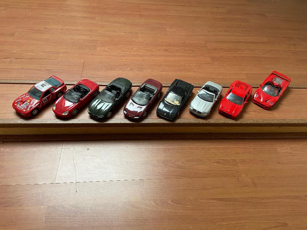 Ferrari Porsche 1/24, Ophalen, Zo goed als nieuw, Auto, Bburago