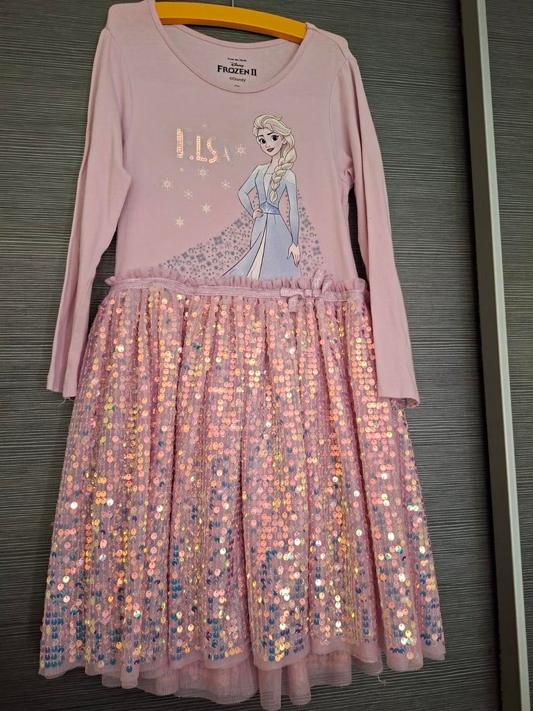 Frozen jurk maat 122, Ophalen, Zo goed als nieuw, Meisje, Jurk of Rok
