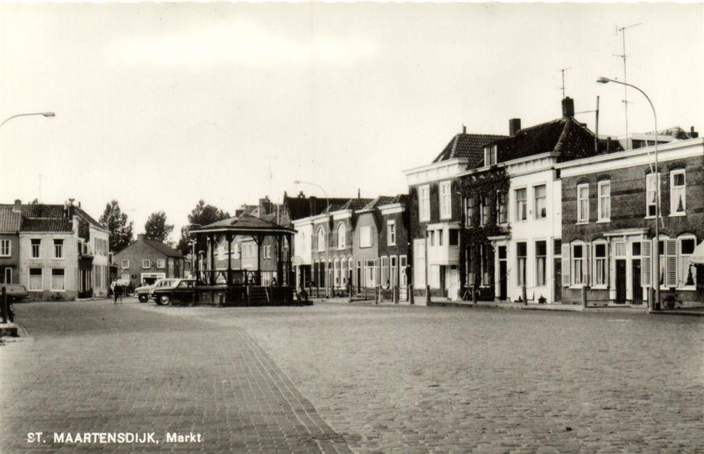St. Maartensdijk, Markt - muziektent - ongelopen, Verzenden, Voor 1920, Ongelopen, Noord-Brabant