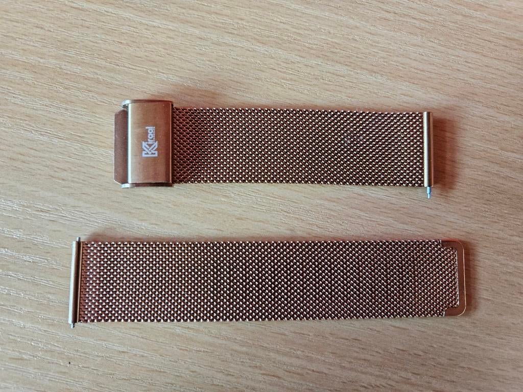 Kiraal metalen smartwatch horlogeband 22 mm, Ophalen of Verzenden, Zo goed als nieuw, Bandje, Kiraal