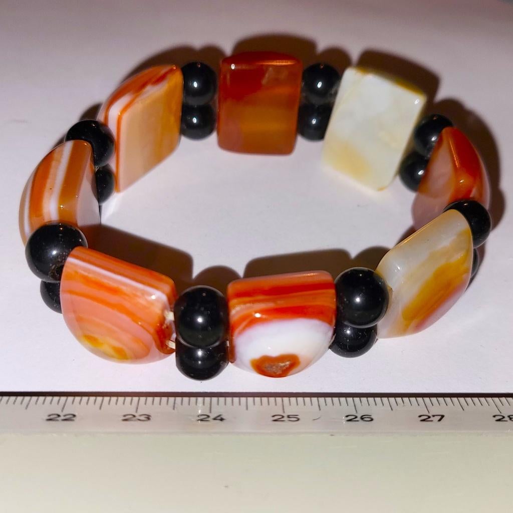 Natuurlijke Carneool Edelsteen Armband tegen Boze oog oorbel, Ophalen of Verzenden, Nieuw