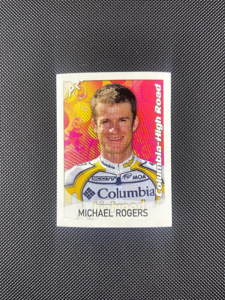Michael Rogers Panini Sprint 2009 Sticker Columbia, Verzenden, Zo goed als nieuw, Overige sporten, Poster, Plaatje of Sticker