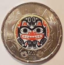 Canada - 2 Dollar 2020 - Colored Bill Reid - circulated, Verzenden, Noord-Amerika, Losse munt