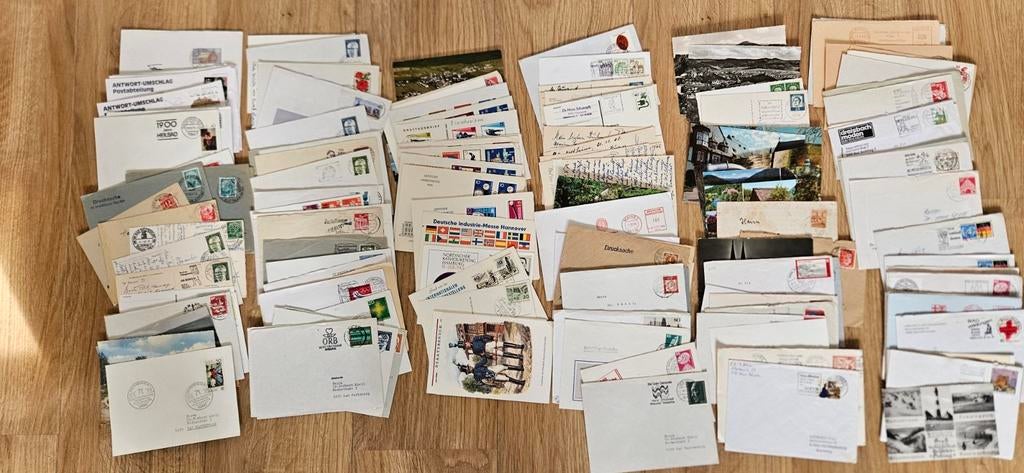 Duitsland postzegels op enveloppen en briefkaarten divers, Verzenden