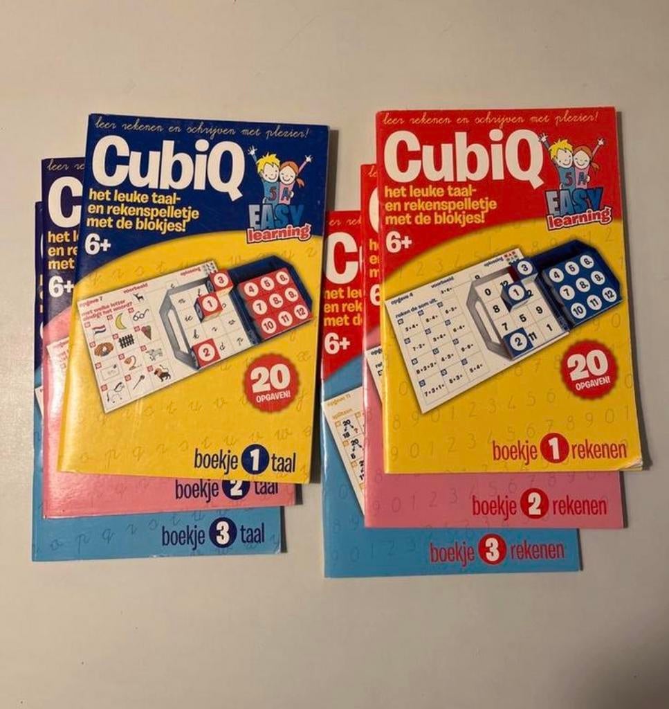 6 Cubiq taal- en rekenboekjes (zonder blokjes), Ophalen of Verzenden, Zo goed als nieuw, Non-fictie