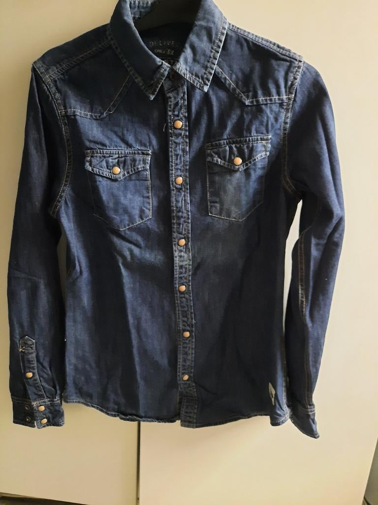 Overhemd maat XS, Kleding | Heren, Overhemden, Ophalen, Zo goed als nieuw, Blauw, Halswijdte 38 (S) of kleiner