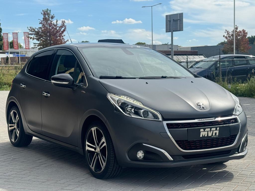 Peugeot 208 1.2 PureTech GT-line - Automaat - Mat - Pano - C, Electronic Stability Program (ESP), Gebruikt, 1199 cc, Leder en Stof