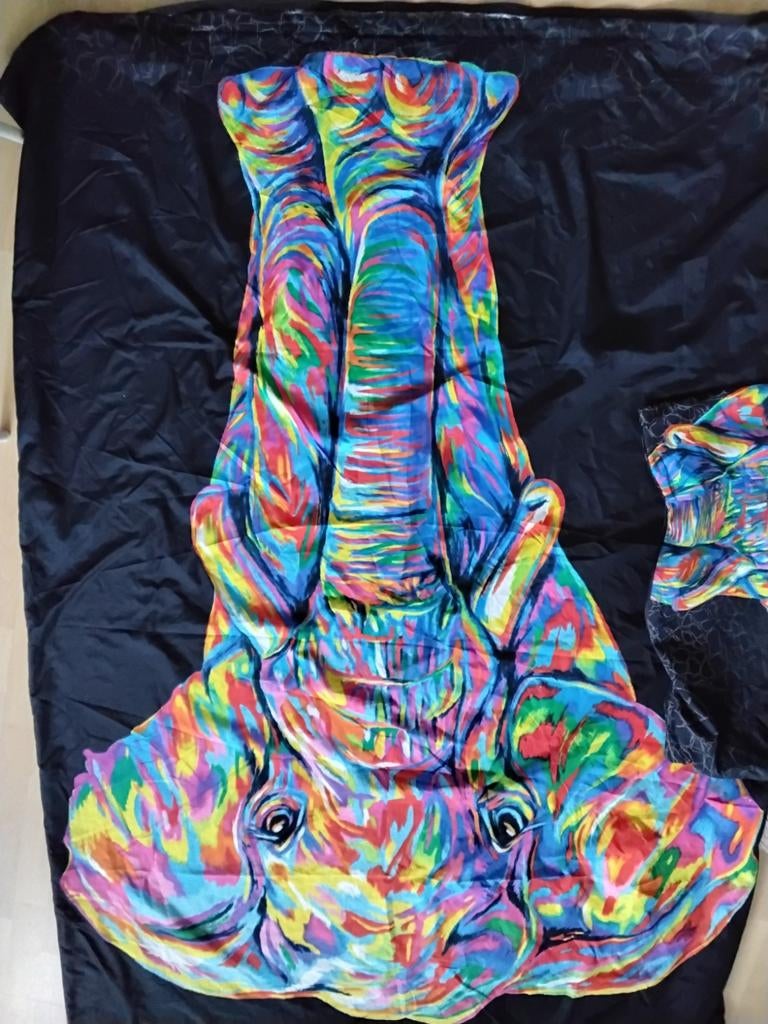 1 pers overtrek olifant, Ophalen