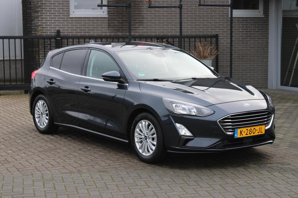 Ford Focus 1.0 EcoBoost Hybrid Titanium X Business B&O/Led/C, Gebruikt, Euro 6, Blauw, Origineel Nederlands