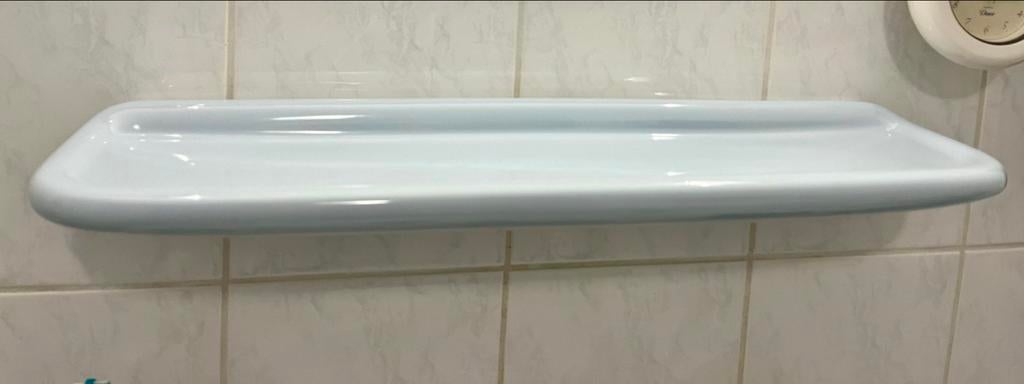 Lichtblauw badkamer planchet - zo goed als nieuw, Ophalen, Gebruikt, Blauw, Overige typen