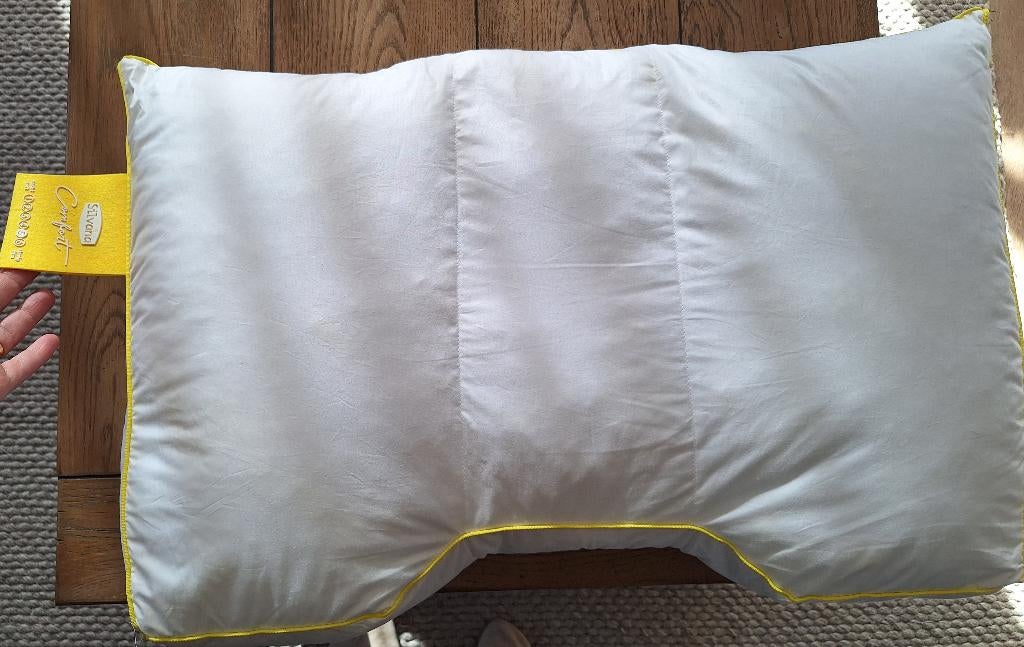 Hoofdkussen Silvana geel, Eenpersoons, Geel, Nieuw, Ophalen of Verzenden