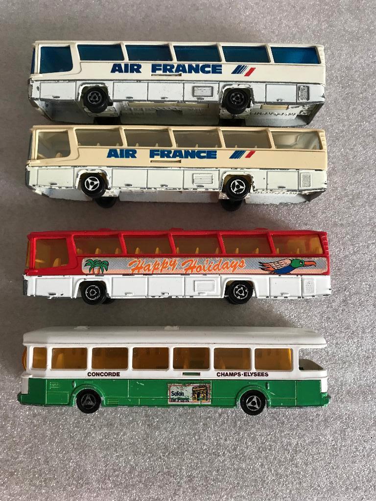 Majorette bussen bus 4 x, Ophalen of Verzenden, Gebruikt, Bus of Vrachtwagen, Majorette