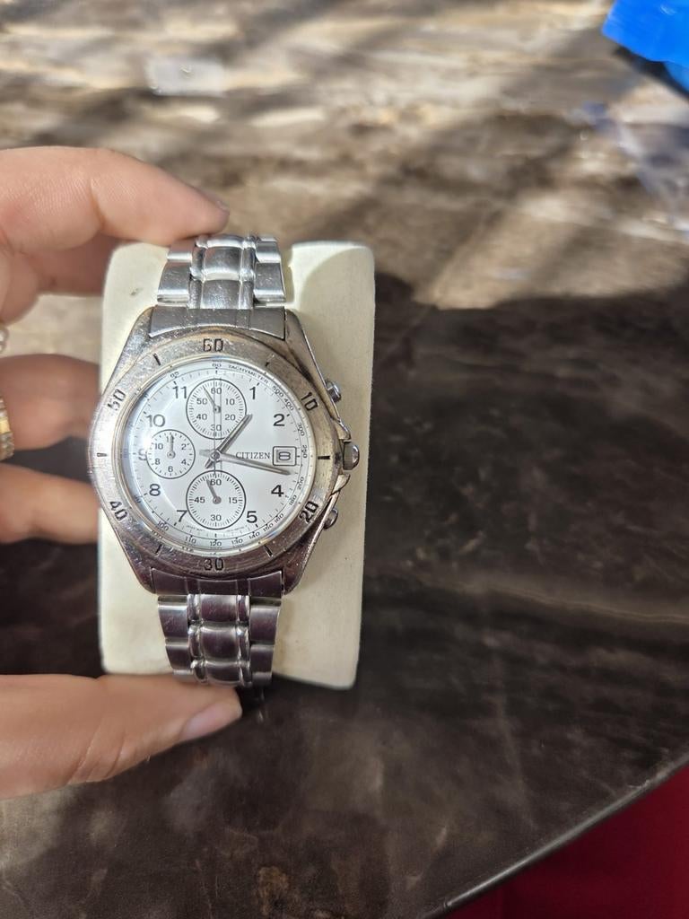 Vintage Citizen Chronograph quartz horloge, Antiek en Kunst, Ophalen of Verzenden