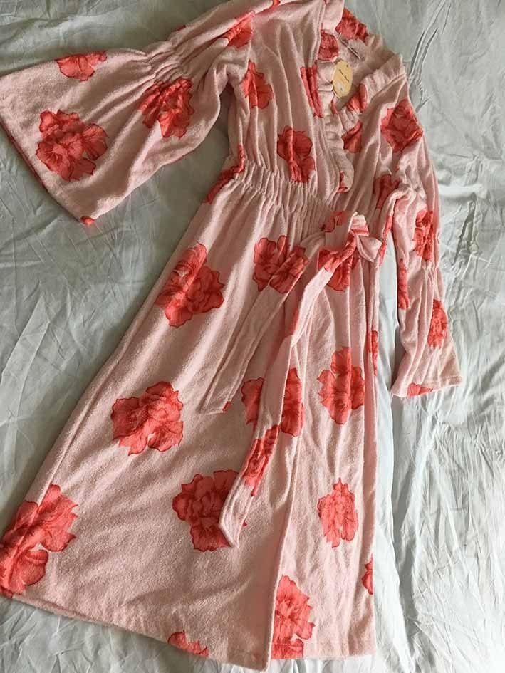 Vintage Kinder Roze Badjas Maat: L - Nieuw, Ophalen of Verzenden, Nieuw, Roze, Overige typen