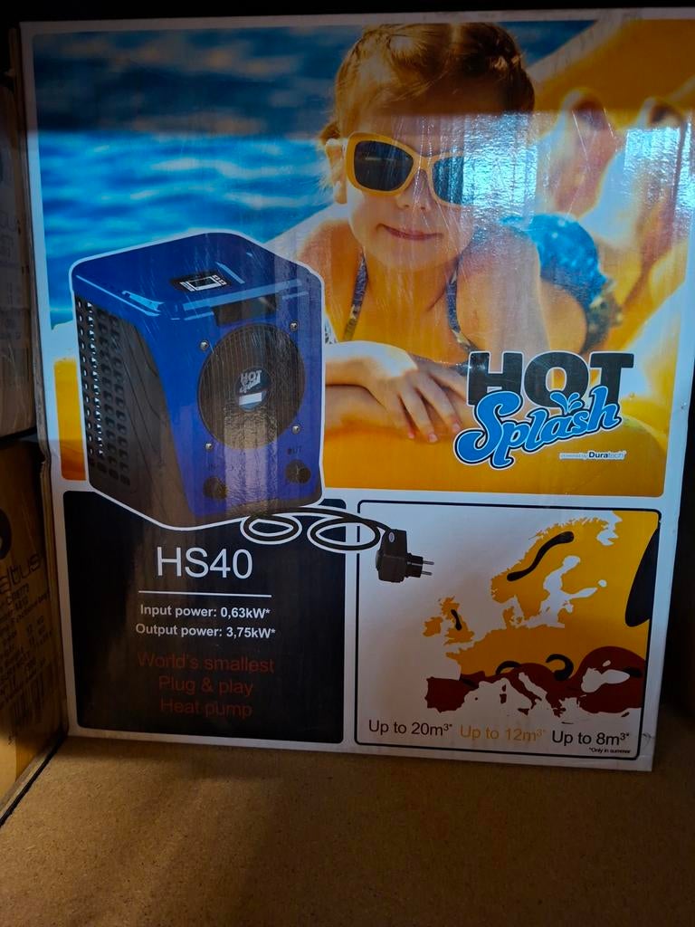 Nieuw Hot splash HS40 zwembad warmtepomp, Ophalen of Verzenden, Nieuw