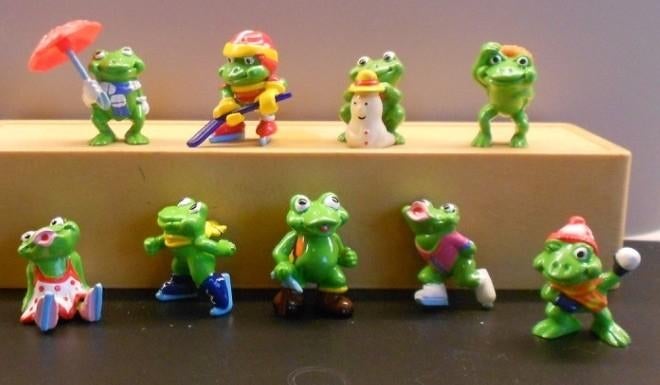 Kindersurprise Ferrero: Ranopla uit 1992 = Kikkers = Frösche, Ophalen of Verzenden, Zo goed als nieuw, Overige typen