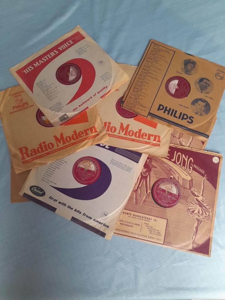 40 Bakelieten 78 Toeren Platen diversen genres, Cd's en Dvd's, Vinyl | Overige Vinyl, Ophalen, Gebruikt, 10 inch