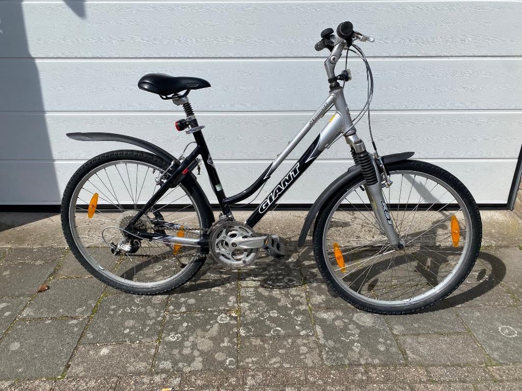 Giant dames Mountainbike mt 48 = 1,50 -165 mtr. lich.lengte, Fietsen en Brommers, Fietsen | Mountainbikes en ATB, Ophalen, Gebruikt