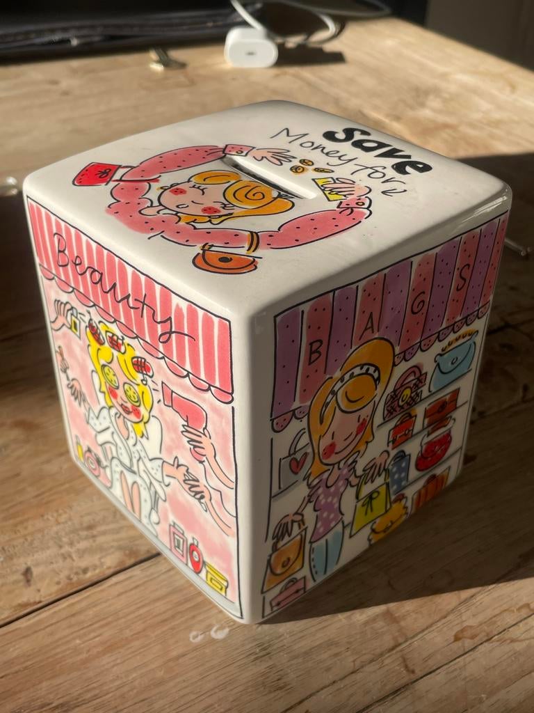 BLOND Amsterdam Spaarpot “Save Money For” - Collectors Item, Ophalen, Zo goed als nieuw, Steen, Aardewerk of Keramiek, Overige thema's