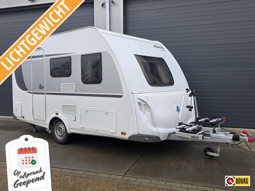 Knaus Sport 400 QD incl Bovag beurt/garantie, Caravans en Kamperen, Bedrijf, Treinzit, 750 - 1000 kg, 4 tot 5 meter