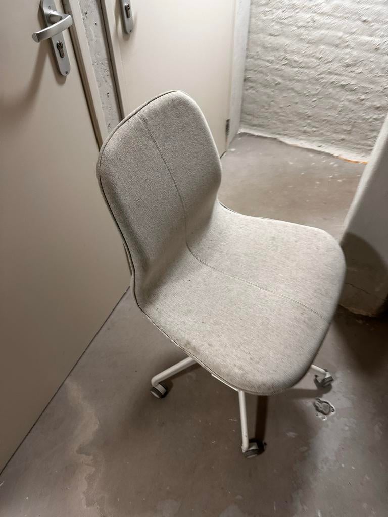 IKEA LÅNGFJÄLL Bureaustoel Gunnared beige/wit, Ophalen, Gebruikt, Beige, Bureaustoel