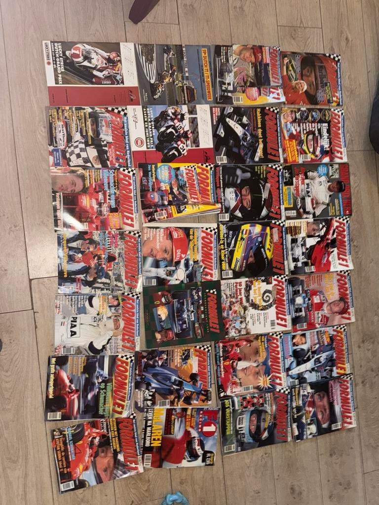 F1 tijdschriften jaren 90 schumacher / jos verstappen, Ophalen, Zo goed als nieuw